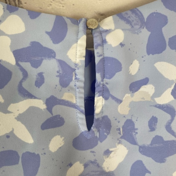 Nine West Purple Geometric Blouse Floral size XL - Picture 8 of 10